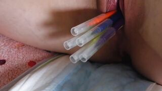 Diaper Cherry Pussy Insertions