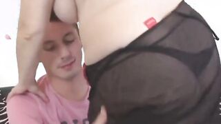 blowjob close family connection with booty mature mother