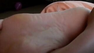 Cute Amateur Teen gives a nice Footjob