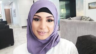 Virgin Arab teen stepsis tries to fit in