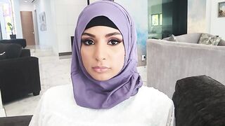 Virgin Arab teen stepsis tries to fit in