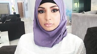 Virgin Arab teen stepsis tries to fit in