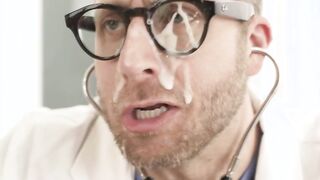 Horny TS Kasey Kei fucks doctors tight wet ass