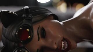 Horny FUTA Shemale Fucks Catwoman