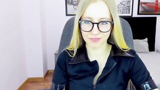 Small tits amateur blonde beauty on webcam