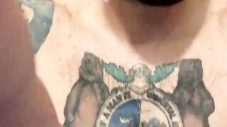 Fascinating tattoo Lil' Buddy masturbating Part 4