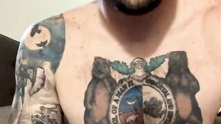 Fascinating tattoo Lil' Buddy masturbating Part 4