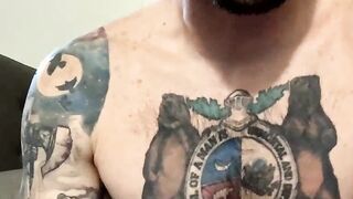 Fascinating tattoo Lil' Buddy masturbating Part 4