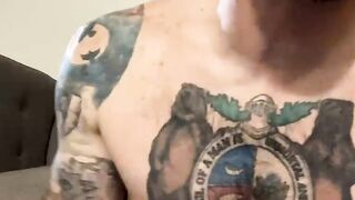 Fascinating tattoo Lil' Buddy masturbating Part 4