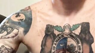 Fascinating tattoo Lil' Buddy masturbating Part 4