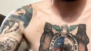 Fascinating tattoo Lil' Buddy masturbating Part 4