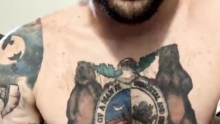 Fascinating tattoo Lil' Buddy masturbating Part 4