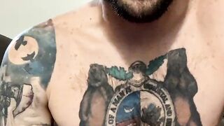 Fascinating tattoo Lil' Buddy masturbating Part 4