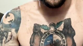 Fascinating tattoo Lil' Buddy masturbating Part 4