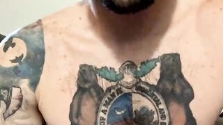 Fascinating tattoo Lil' Buddy masturbating Part 4
