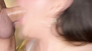 Wife Sucking Dick and Loves to Swallows Cum