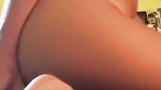 Stepsister bends over and dildoing pussy for you