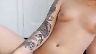Petite Babe loves to pleasure her pussy with her toy