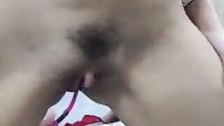 Busty Chick masturbates with Lush