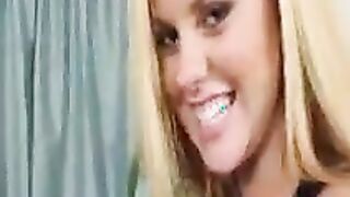 Jessie Rogers fucking in the couch with her melons
