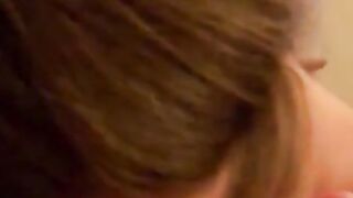 Blonde mature blowjob handjob and cum in mouth
