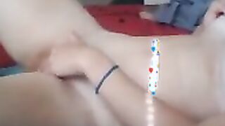 Stepsister loves to masturbate alone for you