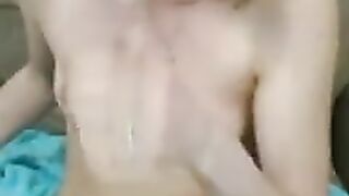 Petite Chick masturbating with her toy