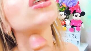 Cute Skinny Chick Toys Her Hole