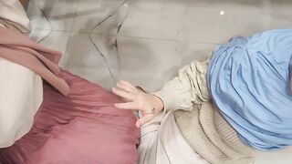 Creampie my hijab wife and mistress