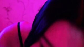 She loves fucking with neon lights on