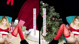 Santa's erotic helper Stephanie West sits on your penis for Xmas