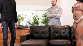 Ebony Skyler Nicole Fucks Old Man And Young Dude