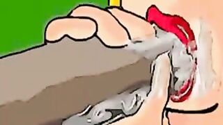 Hentai MILF and teen blowjob
