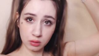 College Babe Sucks and Licks Huge Dick