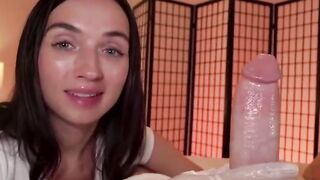 The masseuse gave a blowjob and rode a dick for money - BrookeTilli