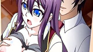 Sexy girl with amazing boobs helps guy to cum