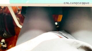 masturbating at work with my pants down. super risky!