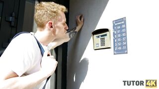 TUTOR4K. Boy deletes tutors dress and harshly fool around with