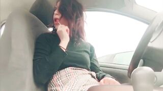 BAE, ALONE, SKANK WANTS TO MASTURBATE INTO HER VEHICLE INSIDE