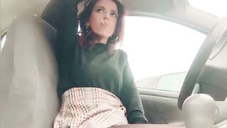 BAE, ALONE, SKANK WANTS TO MASTURBATE INTO HER VEHICLE INSIDE