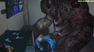 Massive 3D Animation Compilation involving Monster that roughly destroy game girls