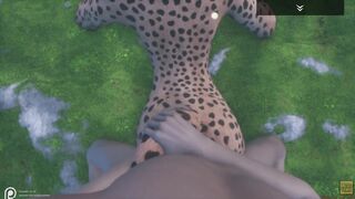 Wild Life / Cheetah Furry point of view Porn in Deep Jungle