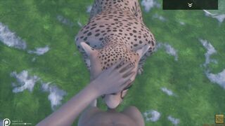 Wild Life / Cheetah Furry point of view Porn in Deep Jungle