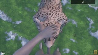 Wild Life / Cheetah Furry point of view Porn in Deep Jungle