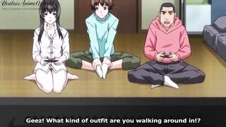Hentai Uncensored | MILF Played the Console, and then Sucked the Penis