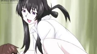 Hentai Uncensored | MILF Played the Console, and then Sucked the Penis