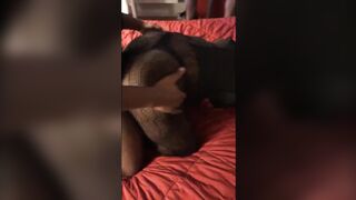 black bitch with big ass gangbanged