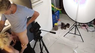Photoshoot turned inside me fucking the performer