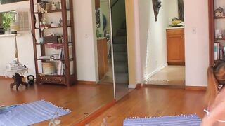 Tgirl Claire Gemini anal fits huge dildo