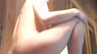 Lucy is crazy with dildo